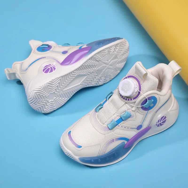 Luxury Children Shoes Boy Basketball Sneaker Fashion High Top School Sports Tennis 4 To 12 Years Kids Shoes Sneaker for Boy