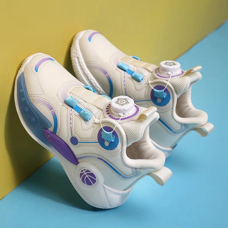 Luxury Children Shoes Boy Basketball Sneaker Fashion High Top School Sports Tennis 4 To 12 Years Kids Shoes Sneaker for Boy