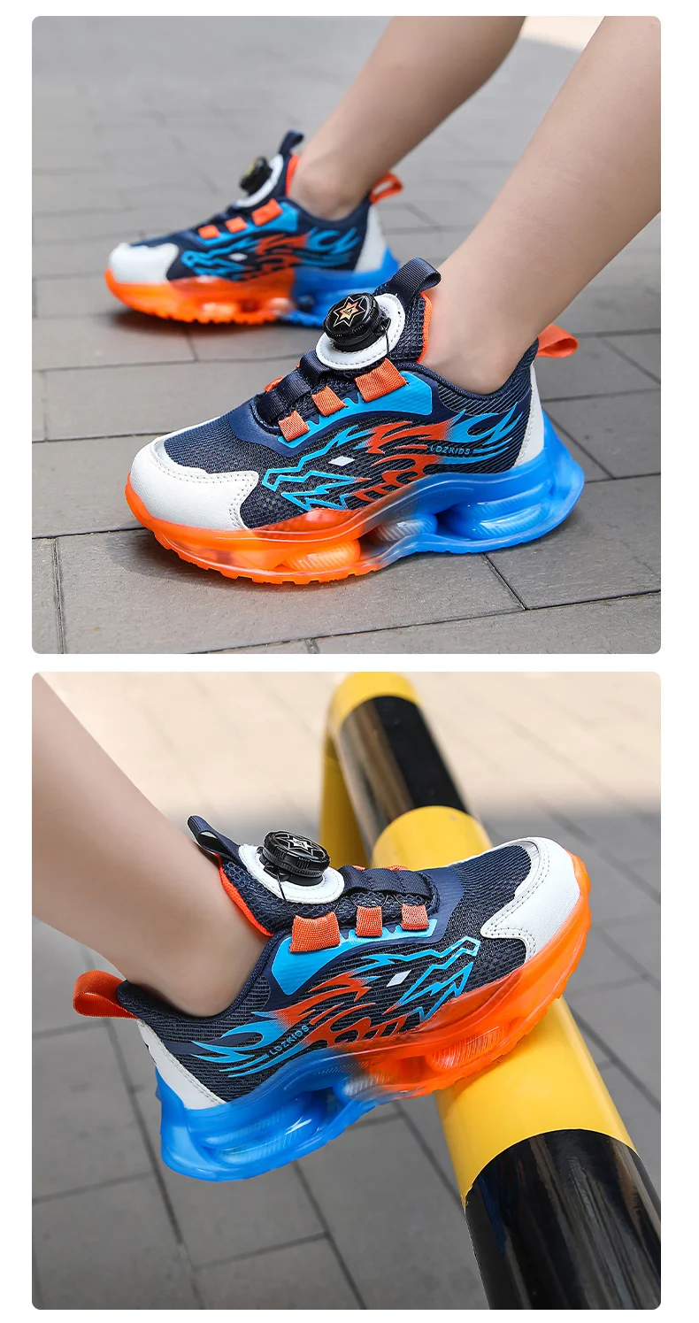 Luxury Children Shoes Boys Sneaker Summer Mesh Platform Casual Sports School Tennis Kids Boy Shoes Sneaker 4 To 12 Years