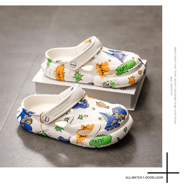 Luxury Children Shoes Boy Girls Slipper Design Kids Casual Water Sandals Girls School Cartoon Boy Sandals Clogs