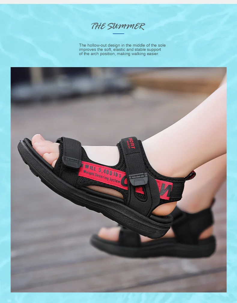 Summer Kids Sandals Breathable Boys Sandals Soft Comfortable Children's Shoes Outdoor Beach Kids Lightweight Sandal Summer Kids Sandals Breathable Boys Sandals Soft Comfortable Children's Shoes Outdoor Beach Kids Lightweight Sandal