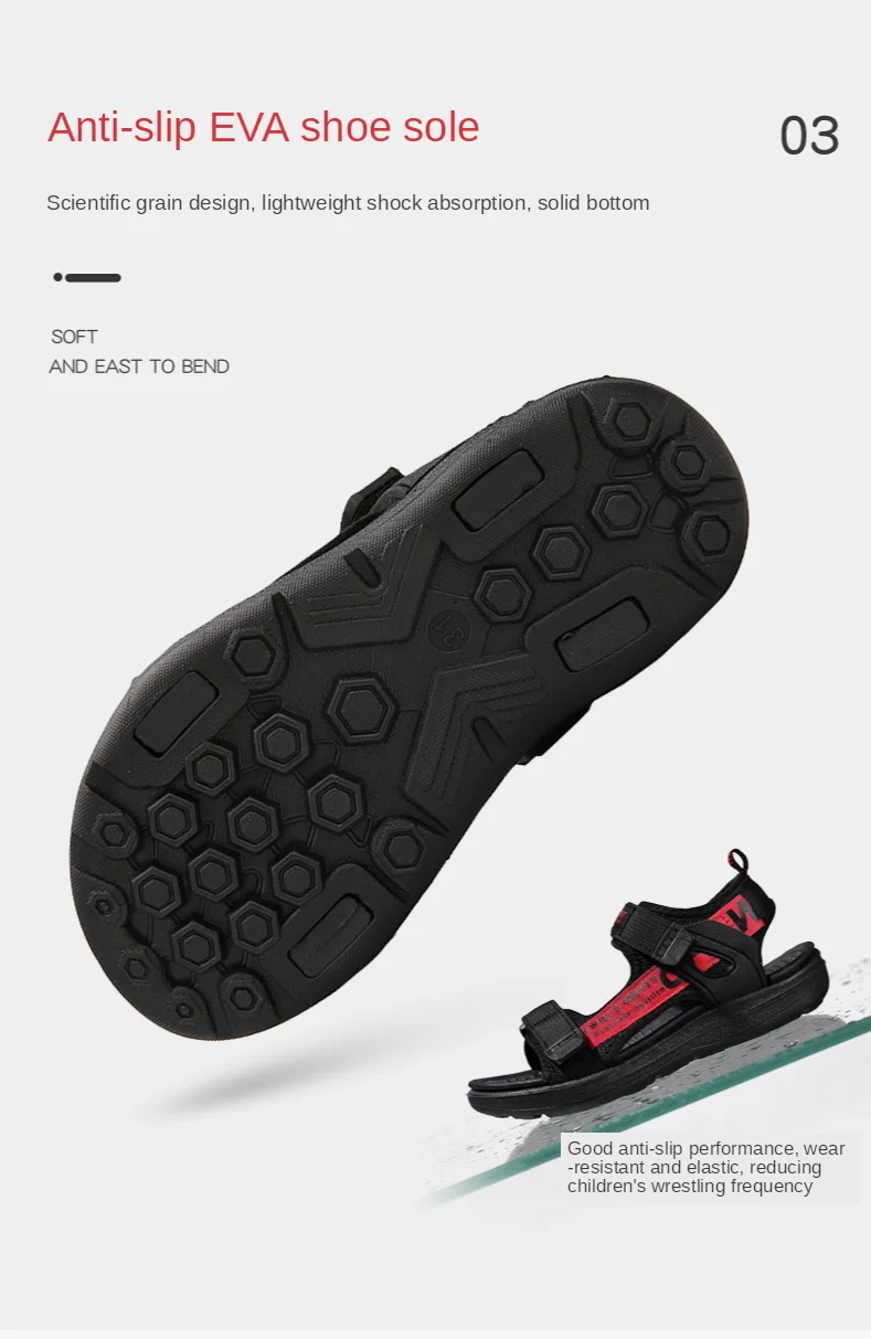 Summer Kids Sandals Breathable Boys Sandals Soft Comfortable Children's Shoes Outdoor Beach Kids Lightweight Sandal Summer Kids Sandals Breathable Boys Sandals Soft Comfortable Children's Shoes Outdoor Beach Kids Lightweight Sandal