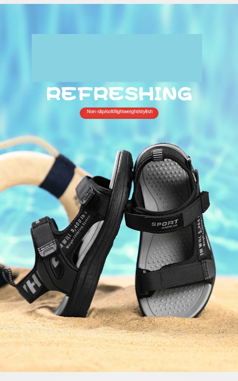 Summer Kids Sandals Breathable Boys Sandals Soft Comfortable Children's Shoes Outdoor Beach Kids Lightweight Sandal Summer Kids Sandals Breathable Boys Sandals Soft Comfortable Children's Shoes Outdoor Beach Kids Lightweight Sandal