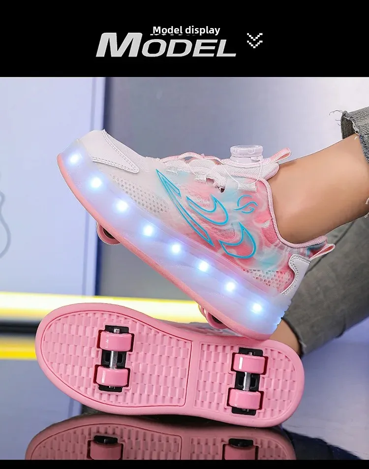 Children's Invisible Four-Wheel Roller Skates Womens' Kids Walking Shoes Men's Kids Scooters Retractable Single Row Wheel Skates Children's Invisible Four-Wheel Roller Skates Womens' Kids Walking Shoes Men's Kids Scooters Retractable Single Row Wheel Skates