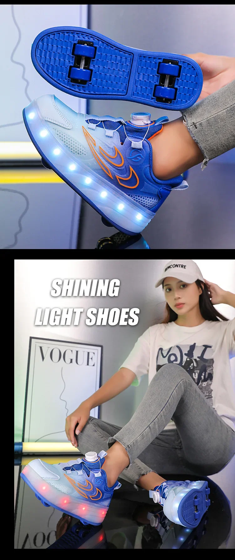 Children's Invisible Four-Wheel Roller Skates Womens' Kids Walking Shoes Men's Kids Scooters Retractable Single Row Wheel Skates Children's Invisible Four-Wheel Roller Skates Womens' Kids Walking Shoes Men's Kids Scooters Retractable Single Row Wheel Skates