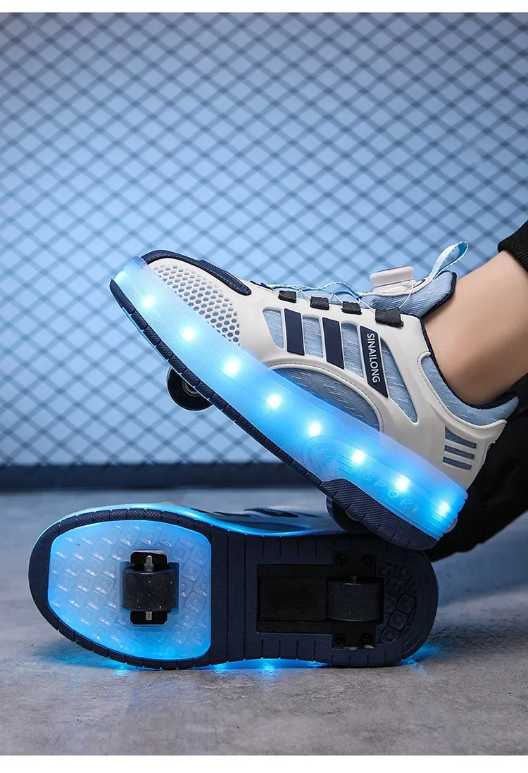 Children's Invisible Four-Wheel Roller Skates Womens' Kids Walking Shoes Men's Kids Scooters Retractable Single Row Wheel Skates Children's Invisible Four-Wheel Roller Skates Womens' Kids Walking Shoes Men's Kids Scooters Retractable Single Row Wheel Skates