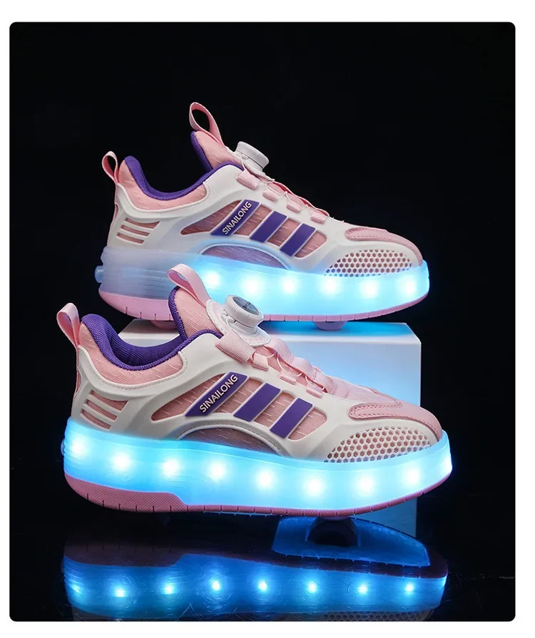 Children's Invisible Four-Wheel Roller Skates Womens' Kids Walking Shoes Men's Kids Scooters Retractable Single Row Wheel Skates Children's Invisible Four-Wheel Roller Skates Womens' Kids Walking Shoes Men's Kids Scooters Retractable Single Row Wheel Skates