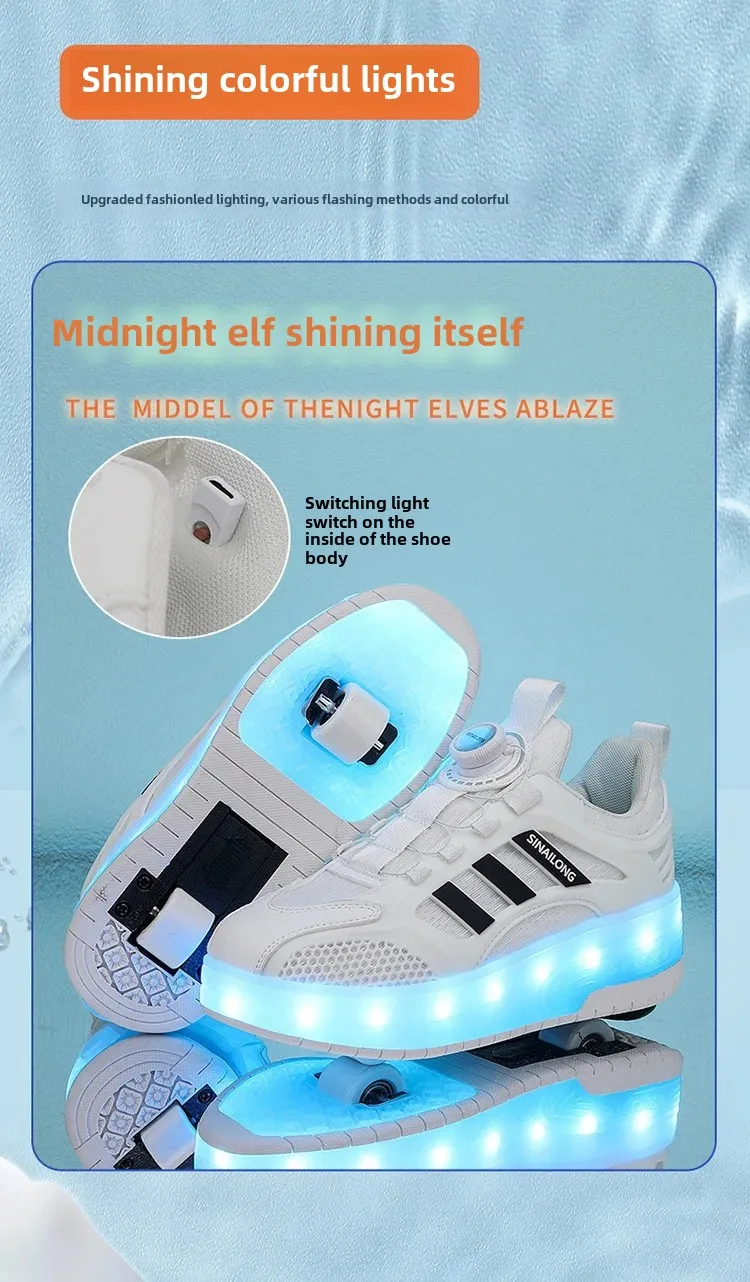 Children's Invisible Four-Wheel Roller Skates Womens' Kids Walking Shoes Men's Kids Scooters Retractable Single Row Wheel Skates Children's Invisible Four-Wheel Roller Skates Womens' Kids Walking Shoes Men's Kids Scooters Retractable Single Row Wheel Skates