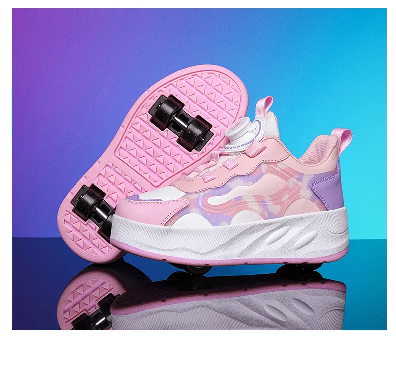Children Roller Skates Shoes Student Four-wheel Outdoor Detachable Sport Deformation Parkour Runaway Boy Girl Youth Gift 2024 Children Roller Skates Shoes Student Four-wheel Outdoor Detachable Sport Deformation Parkour Runaway Boy Girl Youth Gift 2024