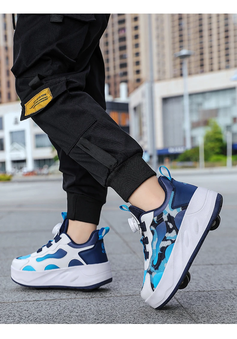 Children Roller Skates Shoes Student Four-wheel Outdoor Detachable Sport Deformation Parkour Runaway Boy Girl Youth Gift 2024 Children Roller Skates Shoes Student Four-wheel Outdoor Detachable Sport Deformation Parkour Runaway Boy Girl Youth Gift 2024