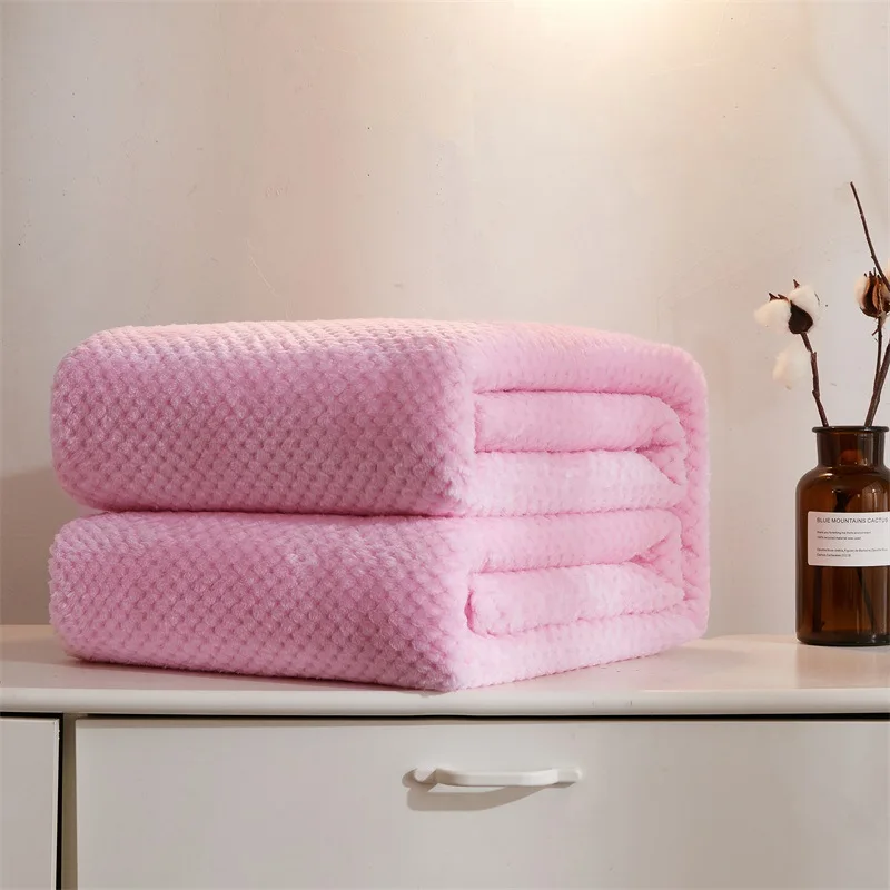 Baby Blanket Soft Fleece Infant Thick Quilt Bedding Swaddle Wrap Blanket Warm Newborn Stroller Sleep Cover Nursery Thermal Gift