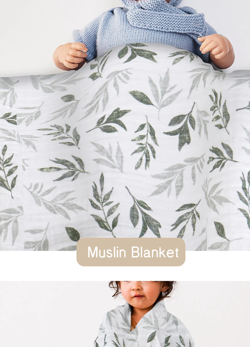 Elinfant 100% cotton 120*110cm 2 Layers Newborn Baby Bath Towel Wrap Muslin Swaddle Blankets Wholesale Dropshipping Elinfant 100% cotton 120*110cm 2 Layers Newborn Baby Bath Towel Wrap Muslin Swaddle Blankets Wholesale Dropshipping