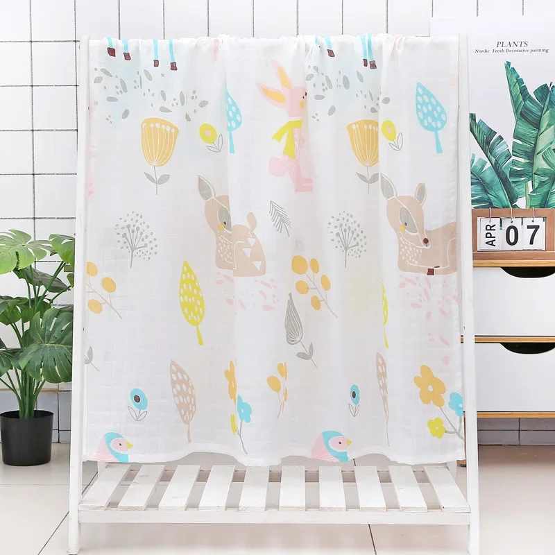 110X110CM Muslin Blanket Cotton Baby Swaddle Soft Newborn Blanket Bath Towel Gauze Infant Boy Girl Wrap Sleepsack Stroller Cover 110X110CM Muslin Blanket Cotton Baby Swaddle Soft Newborn Blanket Bath Towel Gauze Infant Boy Girl Wrap Sleepsack Stroller Cover