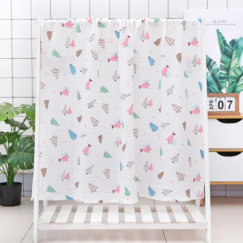 110X110CM Muslin Blanket Cotton Baby Swaddle Soft Newborn Blanket Bath Towel Gauze Infant Boy Girl Wrap Sleepsack Stroller Cover 110X110CM Muslin Blanket Cotton Baby Swaddle Soft Newborn Blanket Bath Towel Gauze Infant Boy Girl Wrap Sleepsack Stroller Cover