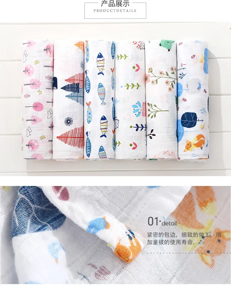 110X110CM Muslin Blanket Cotton Baby Swaddle Soft Newborn Blanket Bath Towel Gauze Infant Boy Girl Wrap Sleepsack Stroller Cover 110X110CM Muslin Blanket Cotton Baby Swaddle Soft Newborn Blanket Bath Towel Gauze Infant Boy Girl Wrap Sleepsack Stroller Cover
