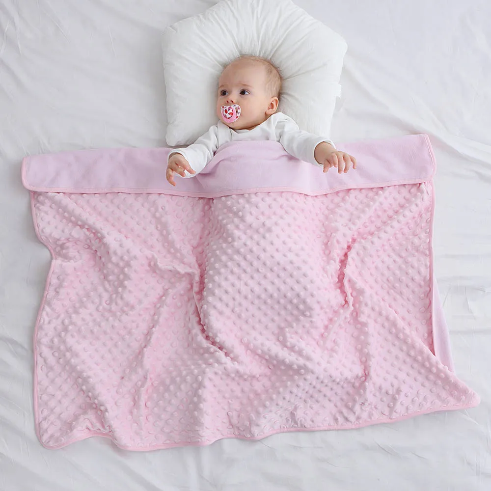 Baby Stroller Receiving Blankets for Newborns Infant Toddler Boys Muslin Swaddle Blanket Soft Warm Thermal Fleece Blanket Covers