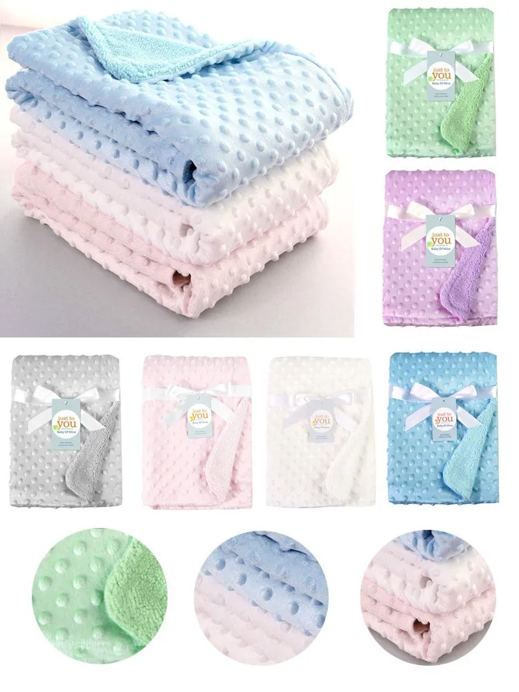 Baby Stroller Receiving Blankets for Newborns Infant Toddler Boys Muslin Swaddle Blanket Soft Warm Thermal Fleece Blanket Covers