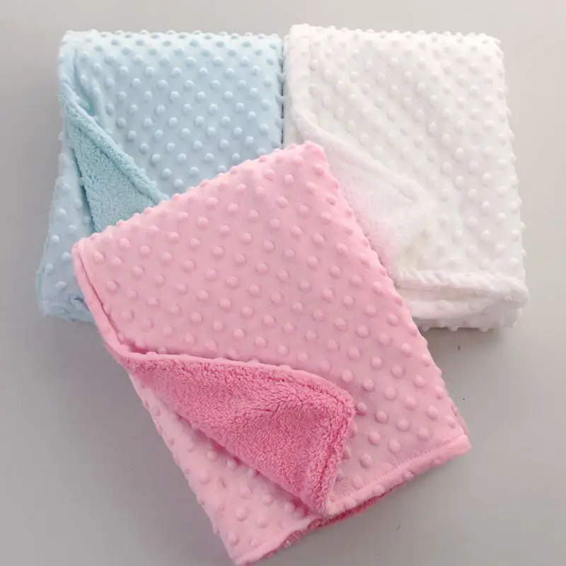 Baby Stroller Receiving Blankets for Newborns Infant Toddler Boys Muslin Swaddle Blanket Soft Warm Thermal Fleece Blanket Covers