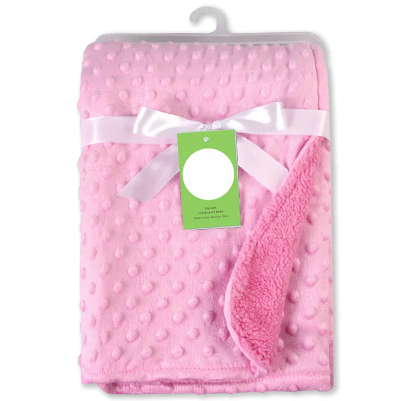 Baby Stroller Receiving Blankets for Newborns Infant Toddler Boys Muslin Swaddle Blanket Soft Warm Thermal Fleece Blanket Covers
