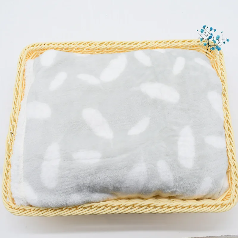 Baby Blanket Warm Fleece Thermal Newborn Soft Stroller Sleep Cover Infant Bedding Swaddle Wrap Soft Washable Thick Blanket Quilt