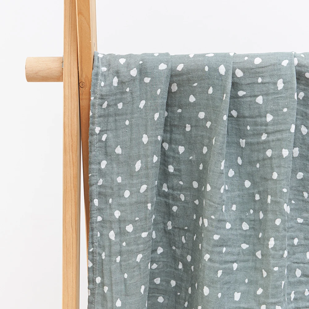 Happy Flute 120*110CM 1Pc Muslin 100% Cotton Baby Swaddles Soft Newborn Wrap INS style infant Blankets