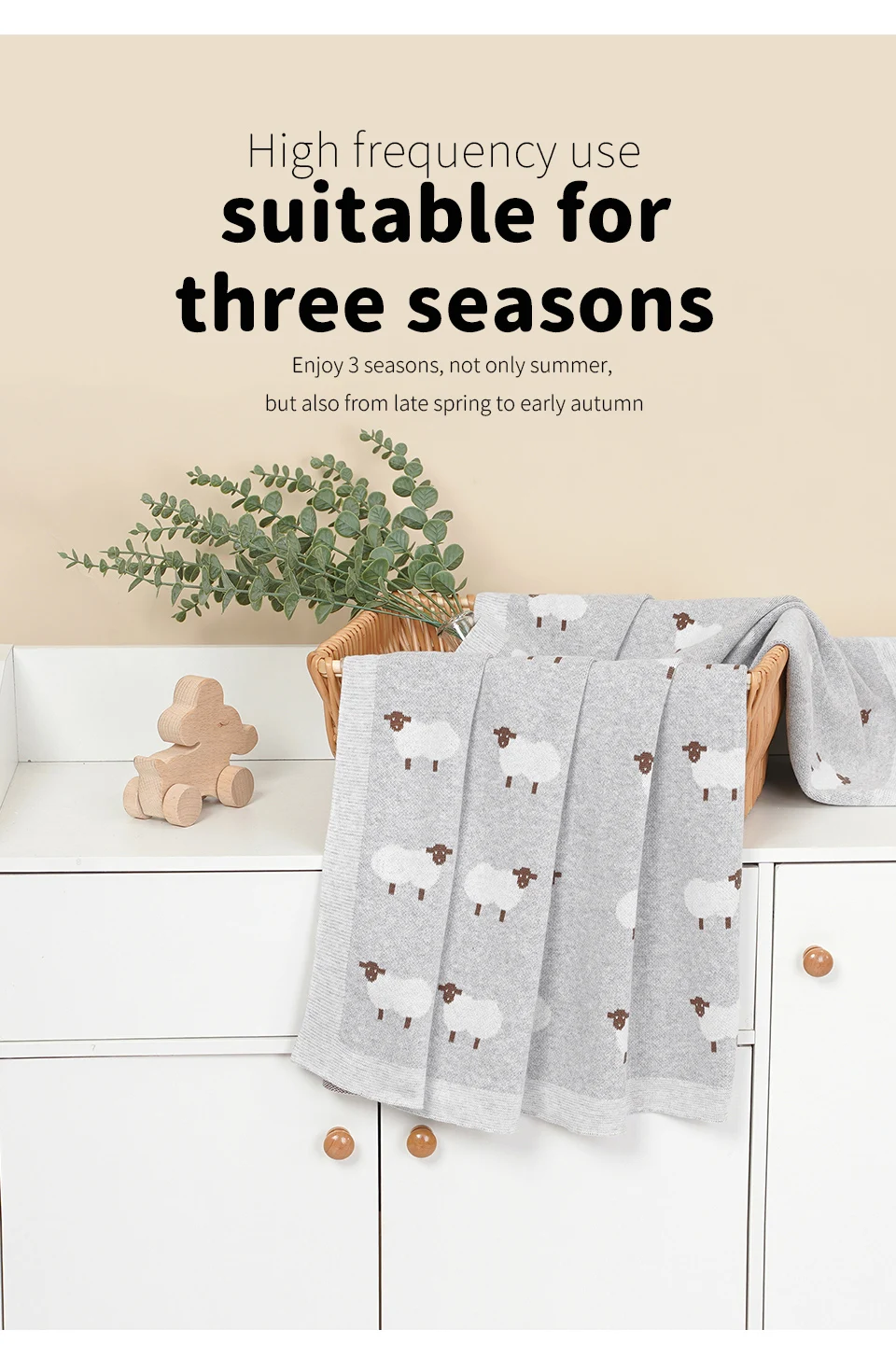Baby Cotton Blankets Knitted Newborn Boys Girls Stroller Nursery Swaddle Wrap Cuddle Quilts 90*70cm Infant Toddler Receiving Mat