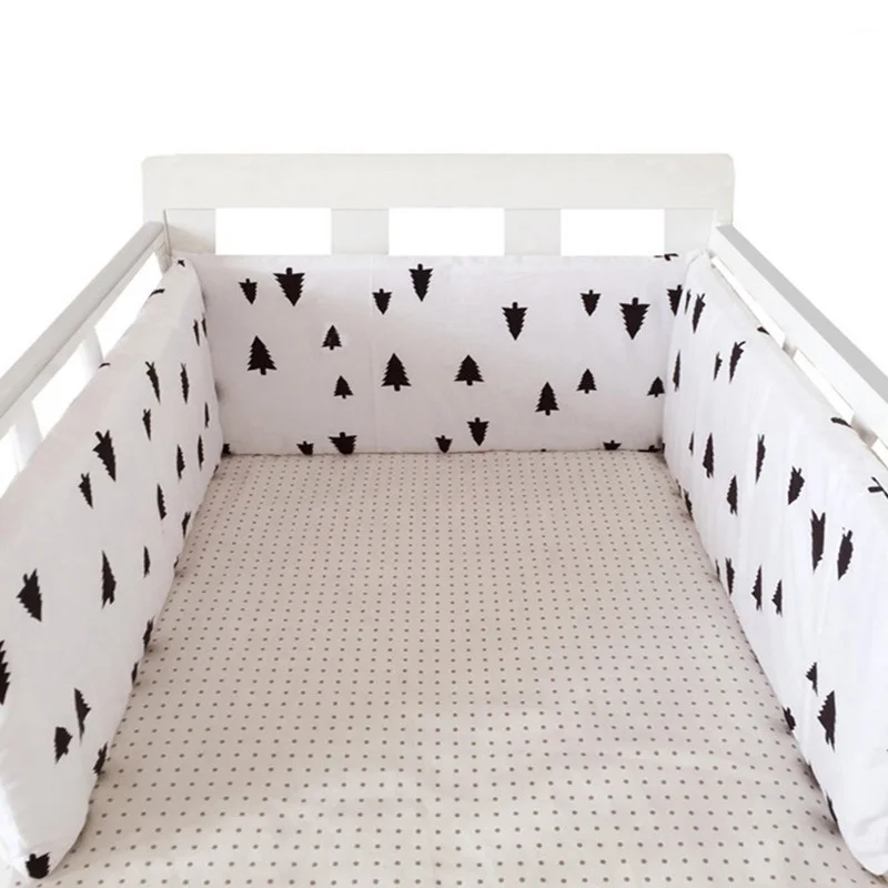 Nordic Stars Baby Bed Thicken Bumpers Zipper Design One-piece Crib Around Cushion Cot Protector Pillows 200*30 CM Nordic Stars Baby Bed Thicken Bumpers Zipper Design One-piece Crib Around Cushion Cot Protector Pillows 200*30 CM