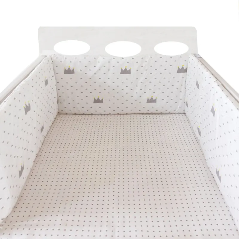 Nordic Stars Baby Bed Thicken Bumpers Zipper Design One-piece Crib Around Cushion Cot Protector Pillows 200*30 CM Nordic Stars Baby Bed Thicken Bumpers Zipper Design One-piece Crib Around Cushion Cot Protector Pillows 200*30 CM