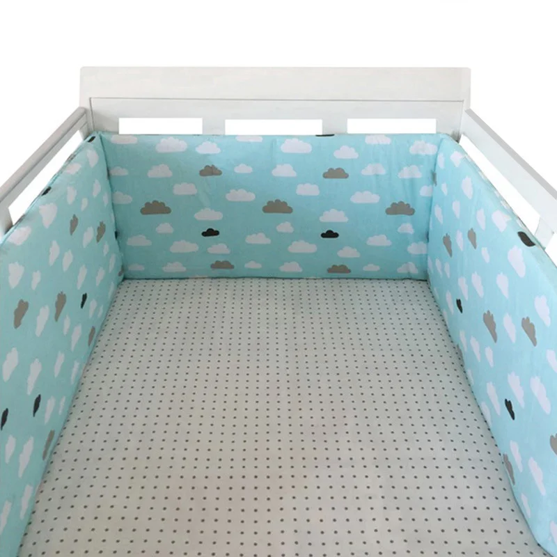 Nordic Stars Baby Bed Thicken Bumpers Zipper Design One-piece Crib Around Cushion Cot Protector Pillows 200*30 CM Nordic Stars Baby Bed Thicken Bumpers Zipper Design One-piece Crib Around Cushion Cot Protector Pillows 200*30 CM