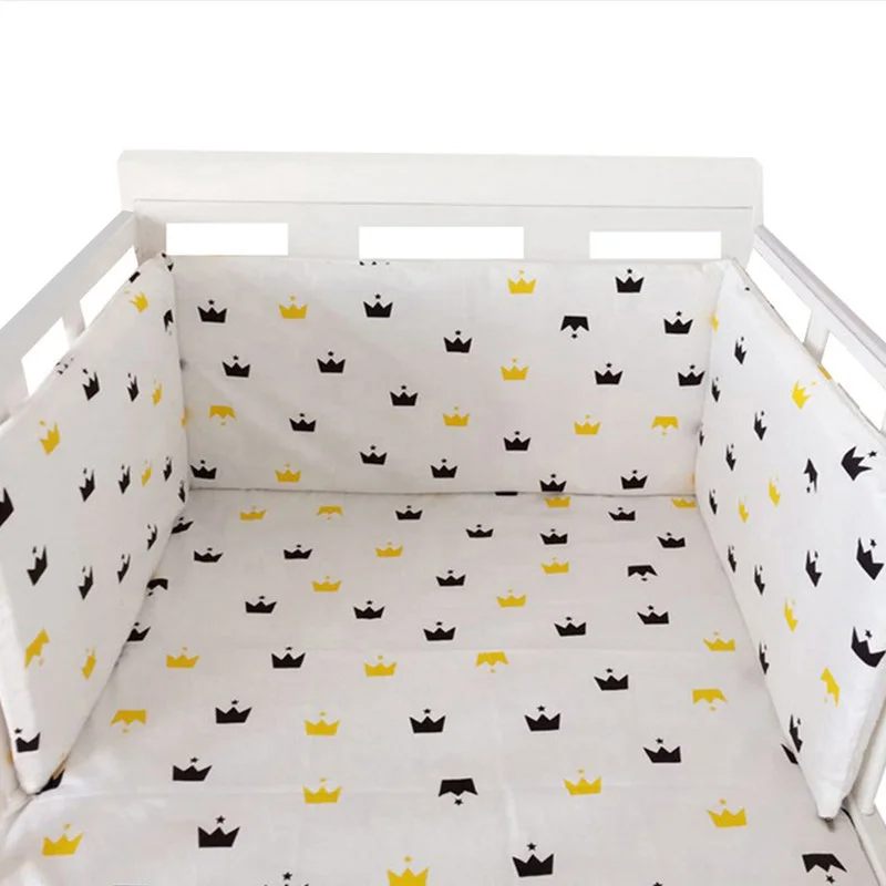 Nordic Stars Baby Bed Thicken Bumpers Zipper Design One-piece Crib Around Cushion Cot Protector Pillows 200*30 CM Nordic Stars Baby Bed Thicken Bumpers Zipper Design One-piece Crib Around Cushion Cot Protector Pillows 200*30 CM