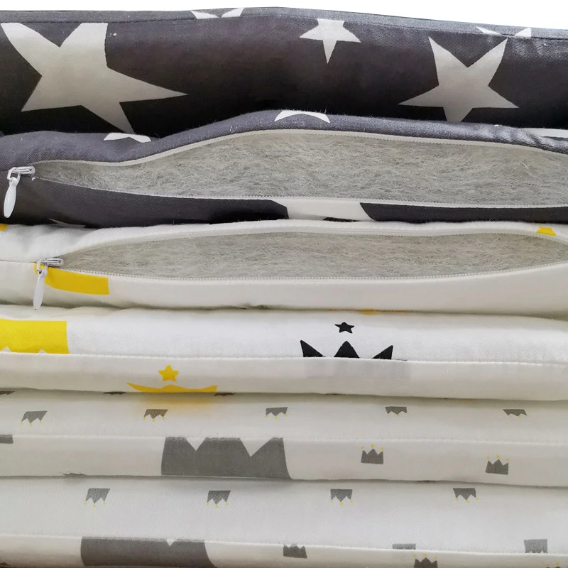 Nordic Stars Baby Bed Thicken Bumpers Zipper Design One-piece Crib Around Cushion Cot Protector Pillows 200*30 CM Nordic Stars Baby Bed Thicken Bumpers Zipper Design One-piece Crib Around Cushion Cot Protector Pillows 200*30 CM