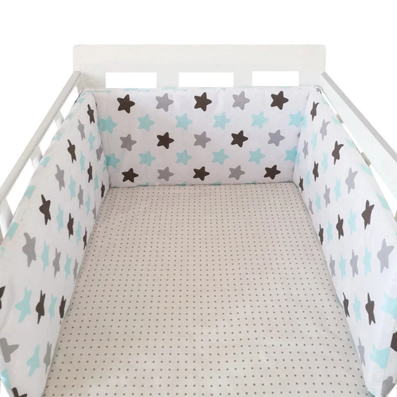 Nordic Stars Baby Bed Thicken Bumpers Zipper Design One-piece Crib Around Cushion Cot Protector Pillows 200*30 CM Nordic Stars Baby Bed Thicken Bumpers Zipper Design One-piece Crib Around Cushion Cot Protector Pillows 200*30 CM