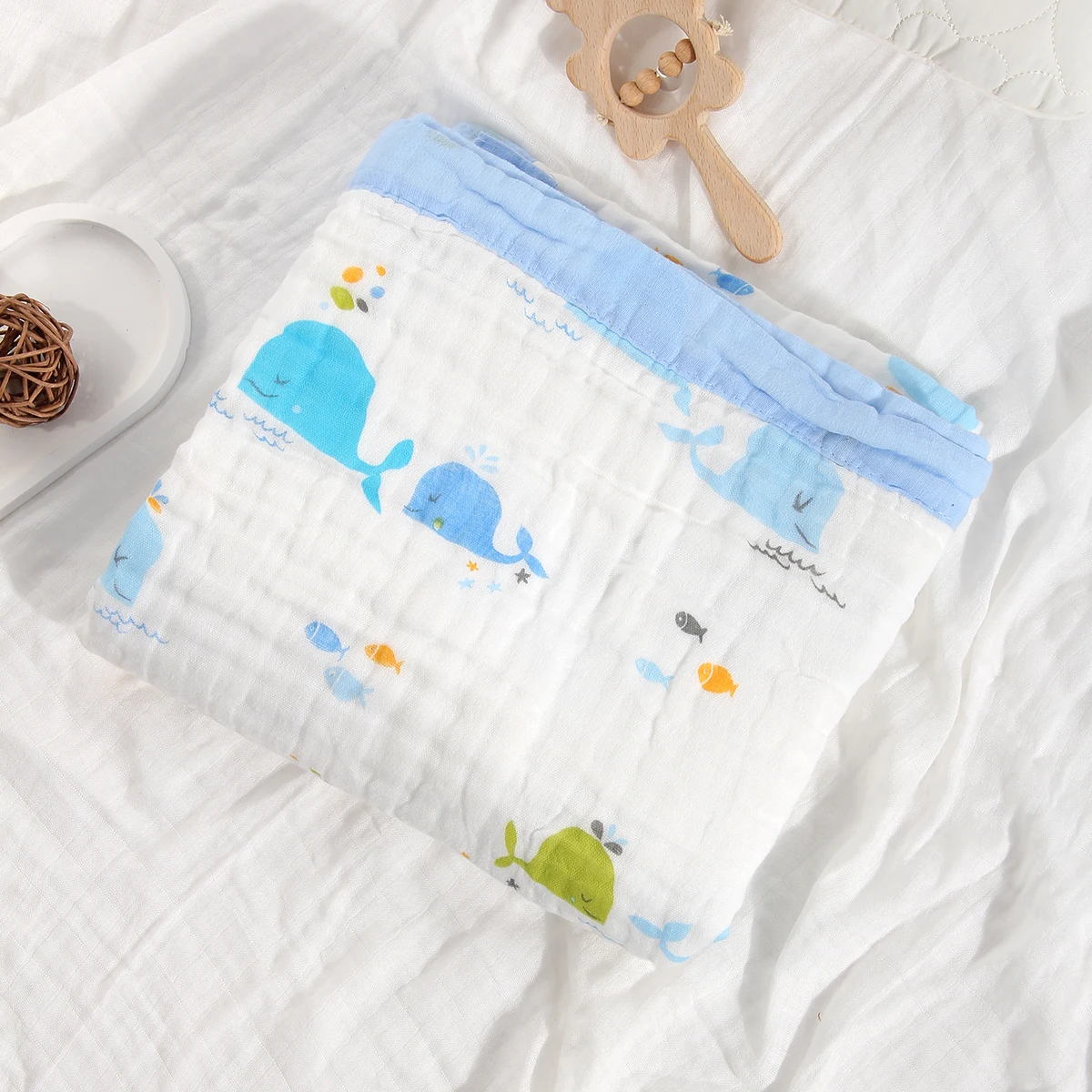 Baby blanket cotton 6 layers newborn swaddle blanket cartoon high-density breathable children's blanket Baby blanket cotton 6 layers newborn swaddle blanket cartoon high-density breathable children's blanket