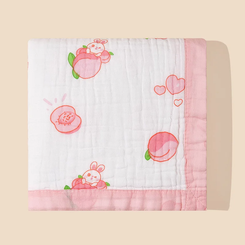 Baby blanket cotton 6 layers newborn swaddle blanket cartoon high-density breathable children's blanket Baby blanket cotton 6 layers newborn swaddle blanket cartoon high-density breathable children's blanket