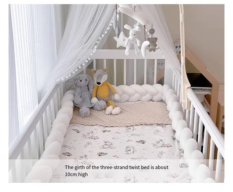 2M 3M Baby Bumper Crib Protector Mobile Baby Bed Cushion Set Bule Colour for Infant Room Decor 2023 Free Shiping Baby Cot Bumper
