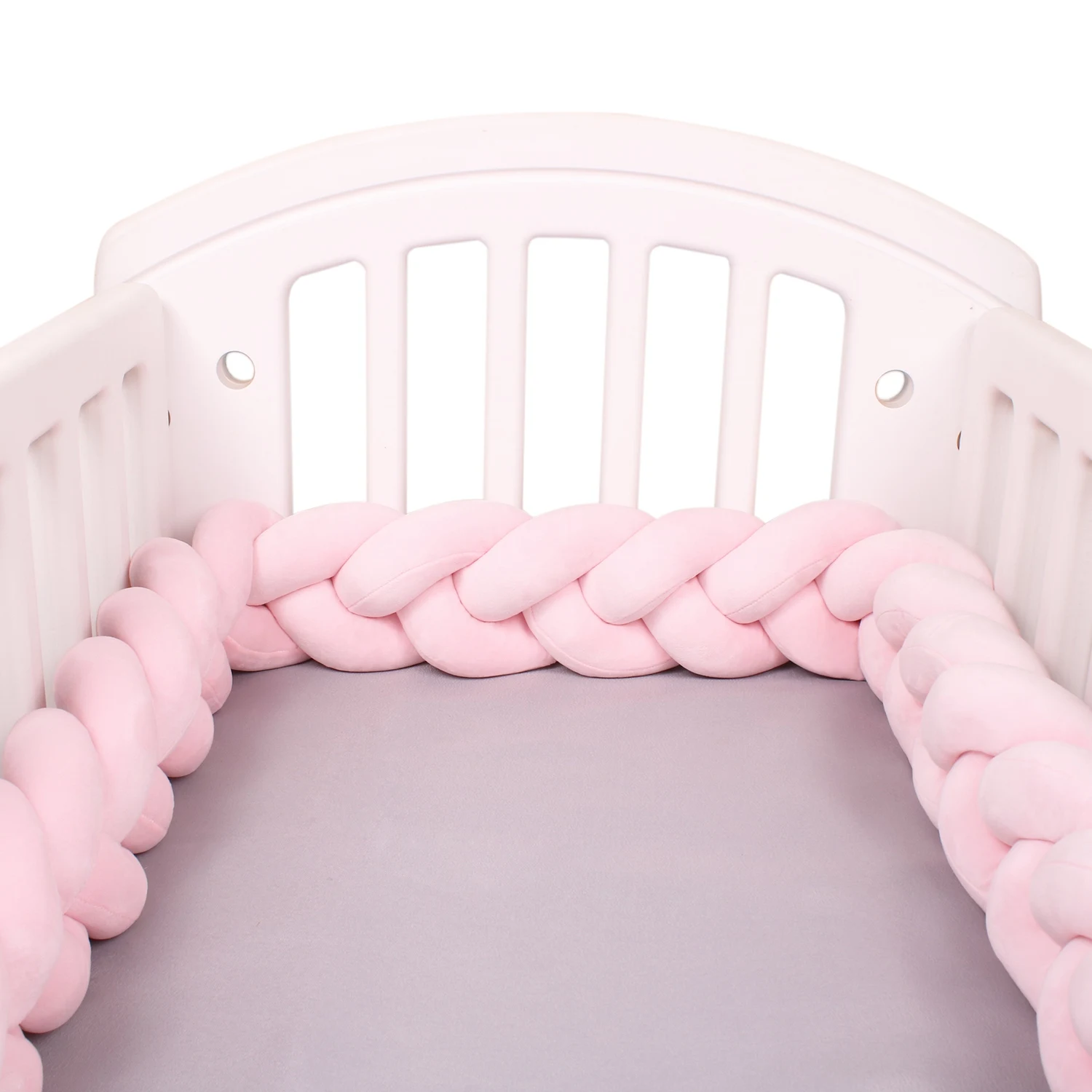 1-4 M Baby Bed Protector Infant Cradle Pillow Cushion Braid Knot Bumper Crib Bumper Room Decor Tresse Tour De Lit Bebe 1-4 M Baby Bed Protector Infant Cradle Pillow Cushion Braid Knot Bumper Crib Bumper Room Decor Tresse Tour De Lit Bebe