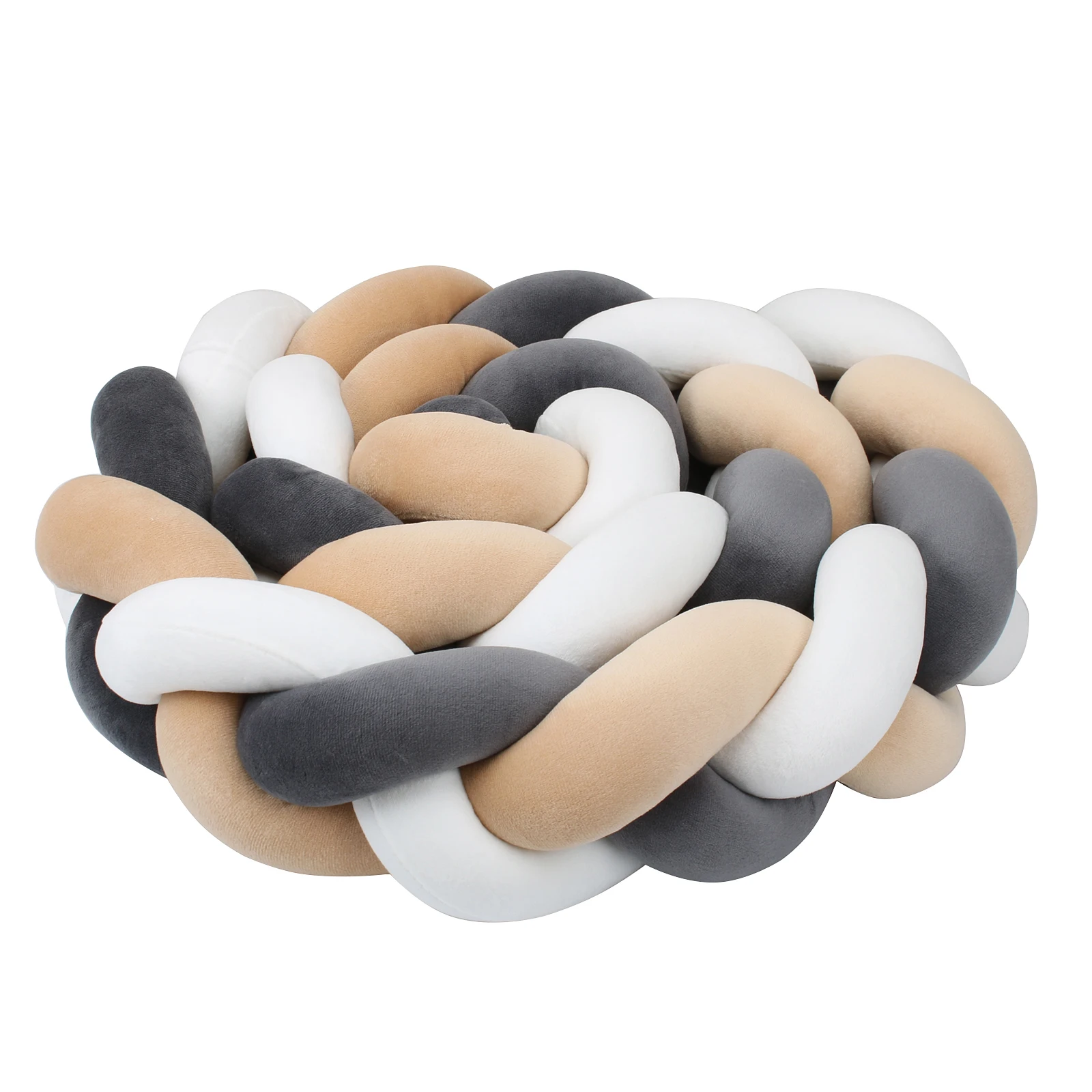 1-4 M Baby Bed Protector Infant Cradle Pillow Cushion Braid Knot Bumper Crib Bumper Room Decor Tresse Tour De Lit Bebe 1-4 M Baby Bed Protector Infant Cradle Pillow Cushion Braid Knot Bumper Crib Bumper Room Decor Tresse Tour De Lit Bebe