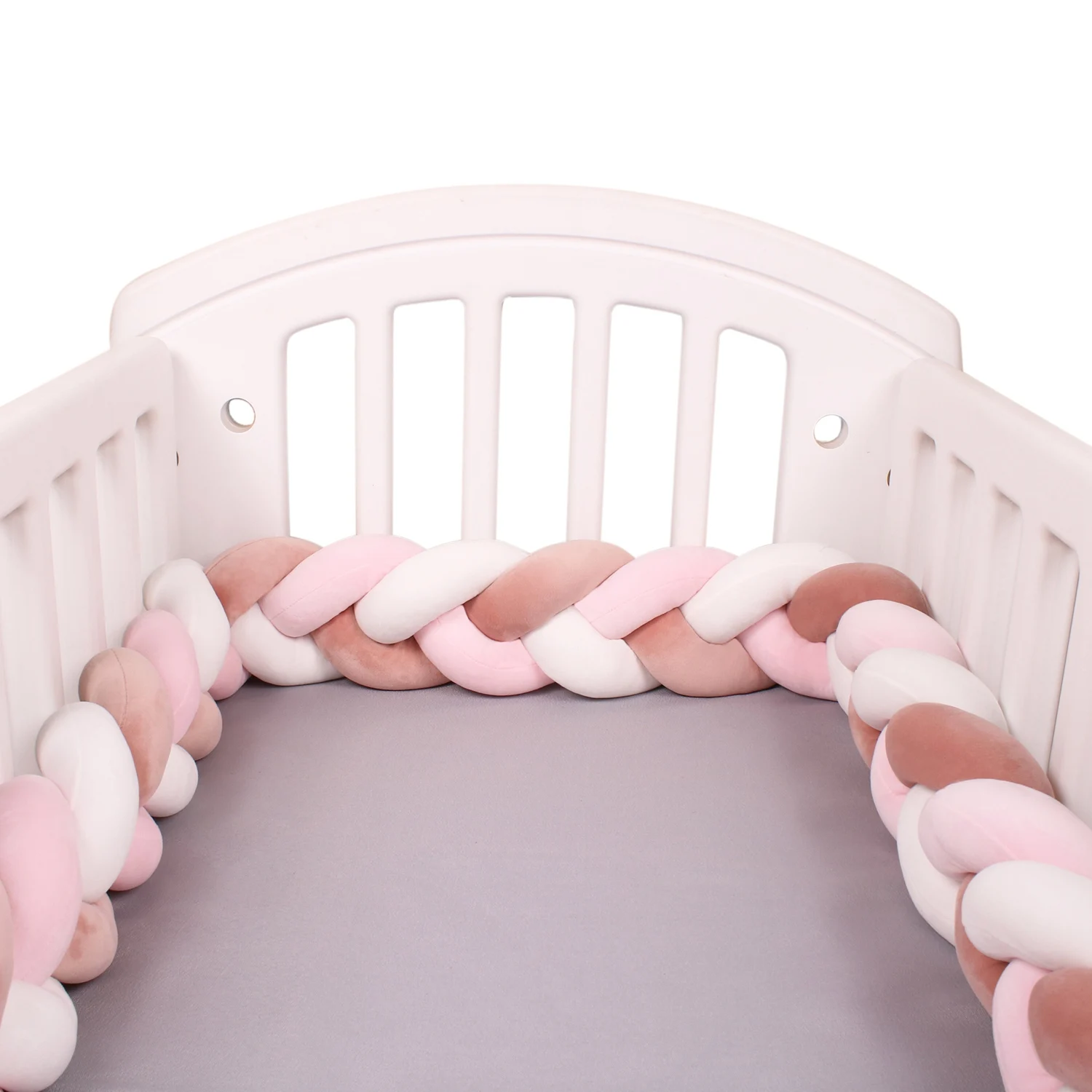 1-4 M Baby Bed Protector Infant Cradle Pillow Cushion Braid Knot Bumper Crib Bumper Room Decor Tresse Tour De Lit Bebe 1-4 M Baby Bed Protector Infant Cradle Pillow Cushion Braid Knot Bumper Crib Bumper Room Decor Tresse Tour De Lit Bebe