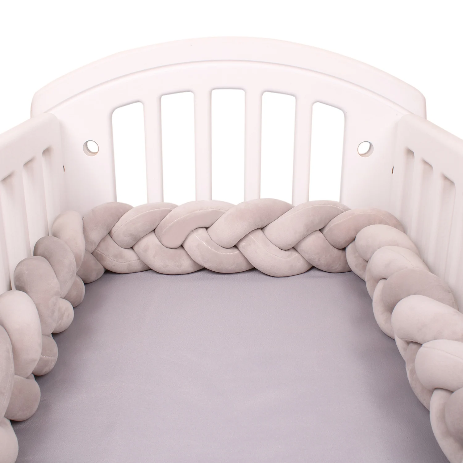 1-4 M Baby Bed Protector Infant Cradle Pillow Cushion Braid Knot Bumper Crib Bumper Room Decor Tresse Tour De Lit Bebe 1-4 M Baby Bed Protector Infant Cradle Pillow Cushion Braid Knot Bumper Crib Bumper Room Decor Tresse Tour De Lit Bebe