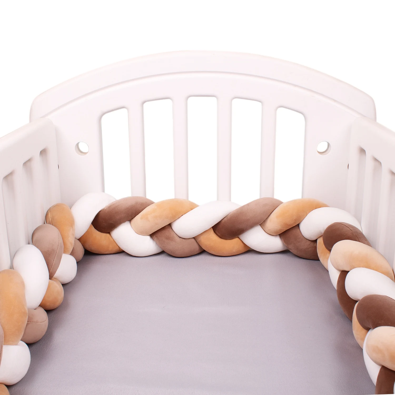 1-4 M Baby Bed Protector Infant Cradle Pillow Cushion Braid Knot Bumper Crib Bumper Room Decor Tresse Tour De Lit Bebe 1-4 M Baby Bed Protector Infant Cradle Pillow Cushion Braid Knot Bumper Crib Bumper Room Decor Tresse Tour De Lit Bebe