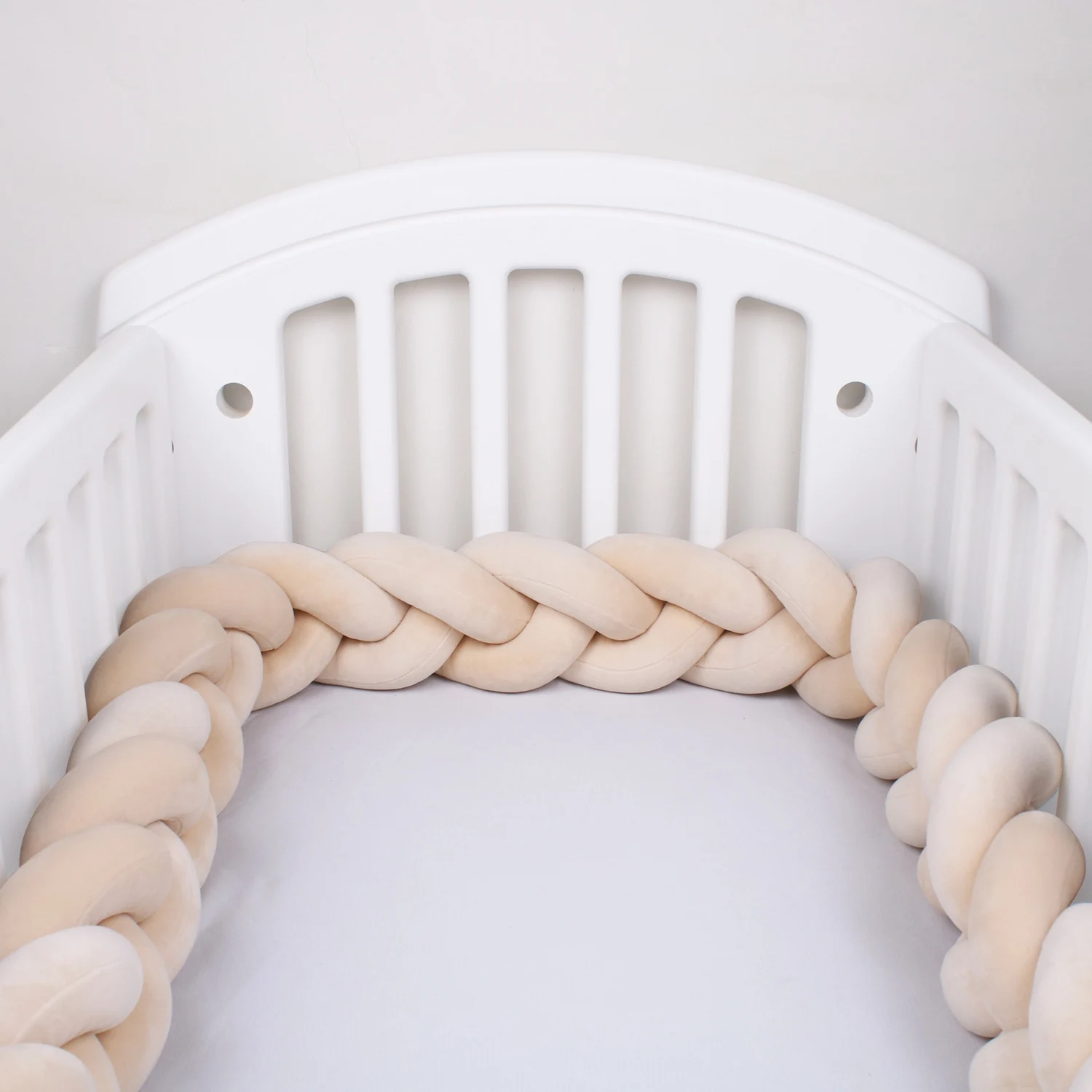 1-4 M Baby Bed Protector Infant Cradle Pillow Cushion Braid Knot Bumper Crib Bumper Room Decor Tresse Tour De Lit Bebe 1-4 M Baby Bed Protector Infant Cradle Pillow Cushion Braid Knot Bumper Crib Bumper Room Decor Tresse Tour De Lit Bebe