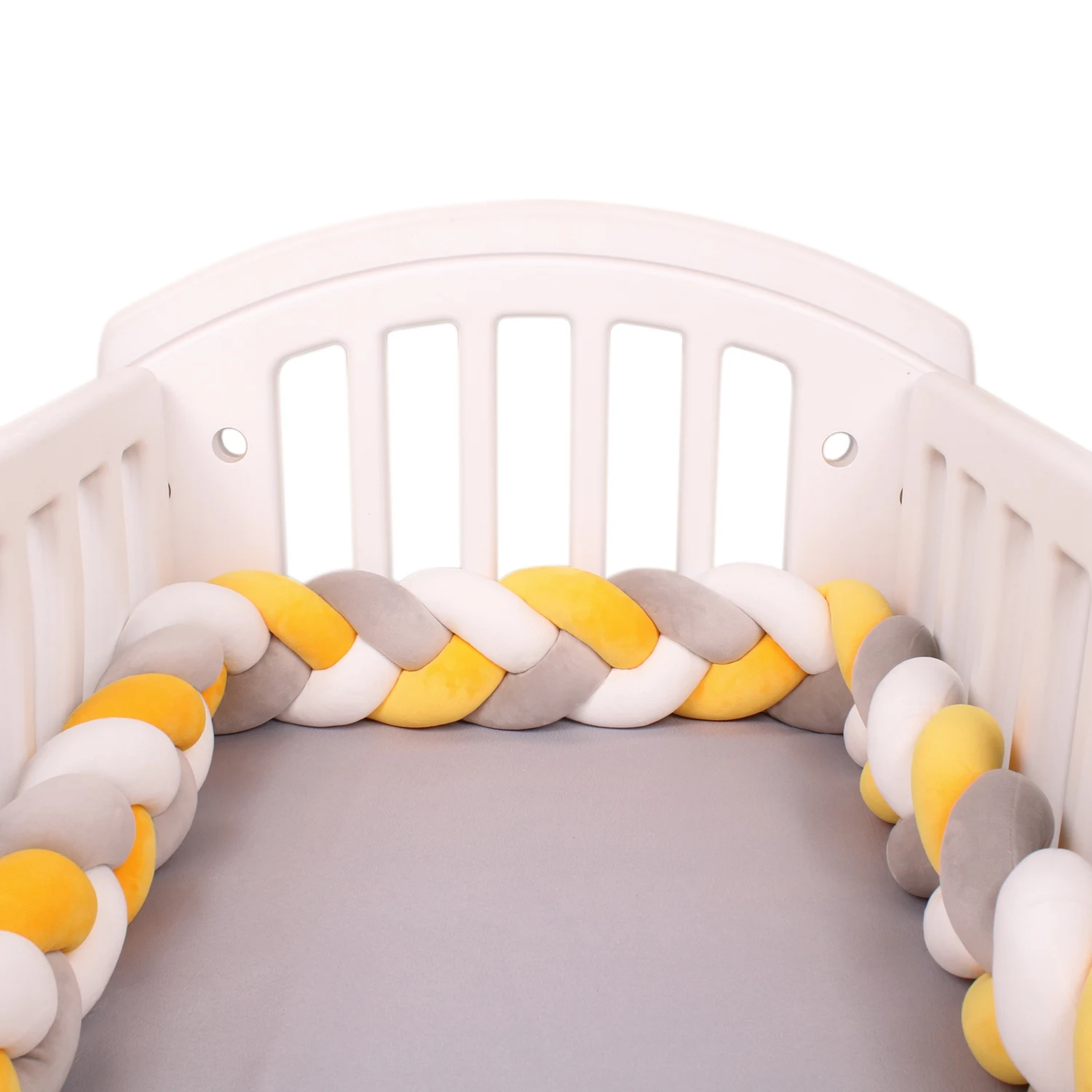 1-4 M Baby Bed Protector Infant Cradle Pillow Cushion Braid Knot Bumper Crib Bumper Room Decor Tresse Tour De Lit Bebe 1-4 M Baby Bed Protector Infant Cradle Pillow Cushion Braid Knot Bumper Crib Bumper Room Decor Tresse Tour De Lit Bebe