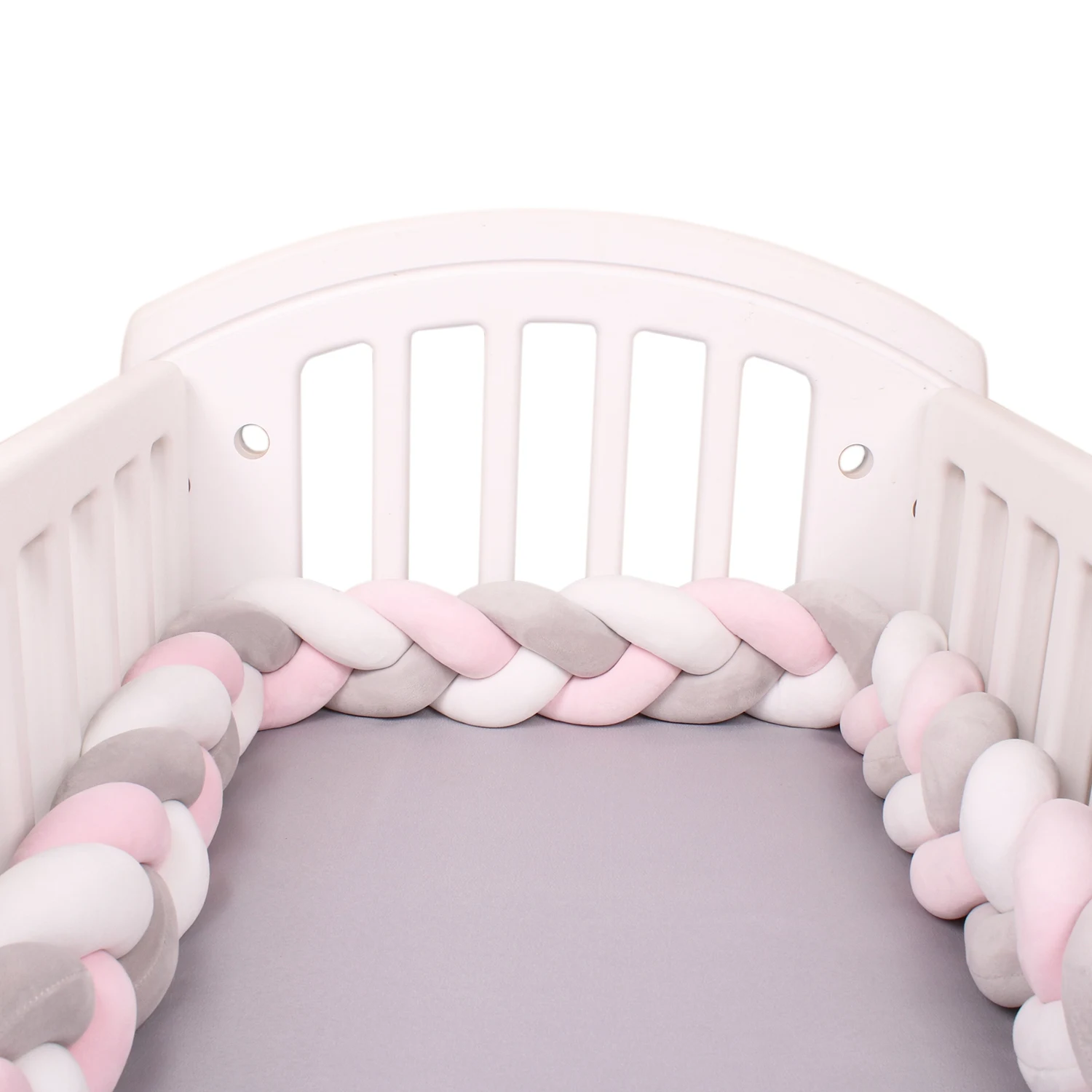 1-4 M Baby Bed Protector Infant Cradle Pillow Cushion Braid Knot Bumper Crib Bumper Room Decor Tresse Tour De Lit Bebe 1-4 M Baby Bed Protector Infant Cradle Pillow Cushion Braid Knot Bumper Crib Bumper Room Decor Tresse Tour De Lit Bebe