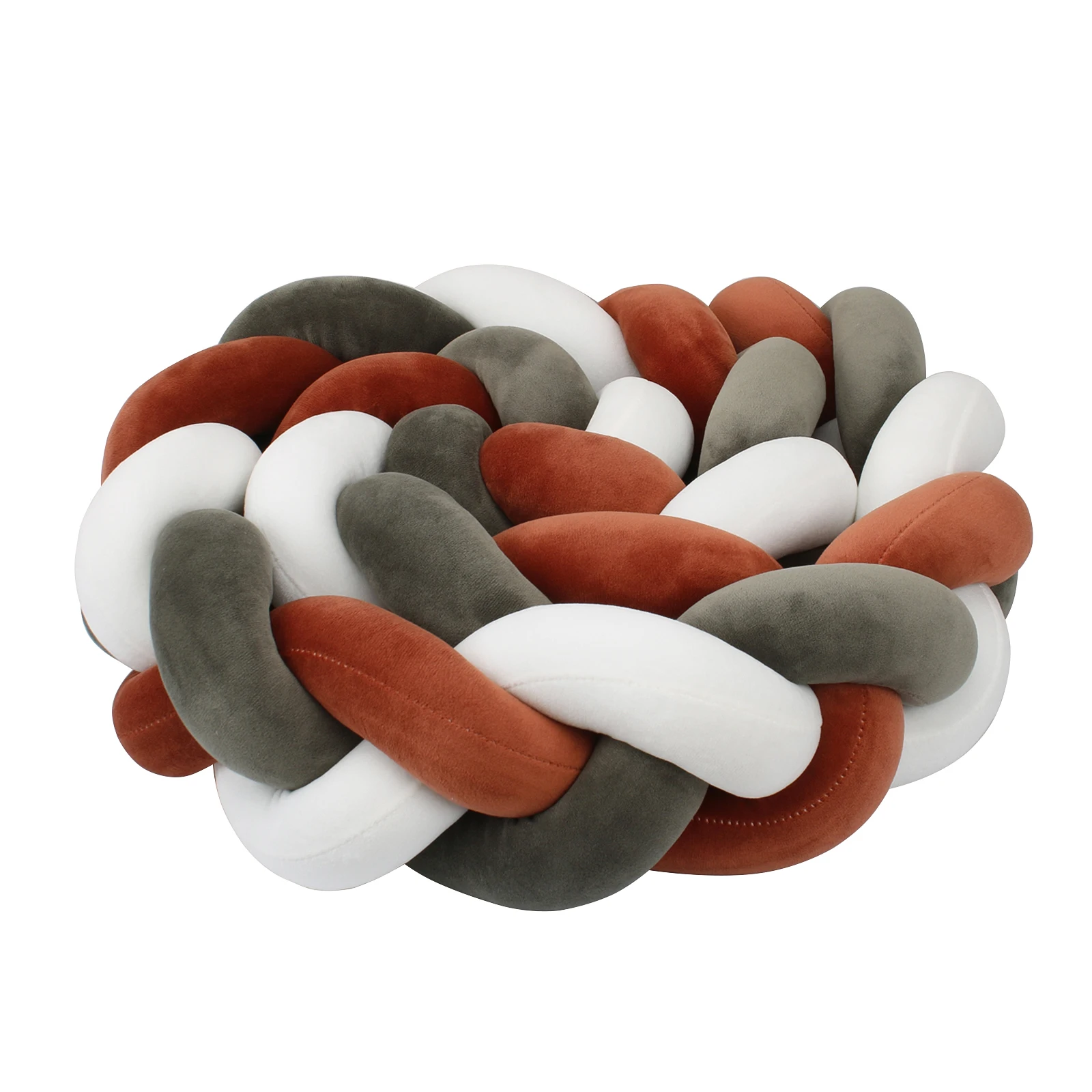 1-4 M Baby Bed Protector Infant Cradle Pillow Cushion Braid Knot Bumper Crib Bumper Room Decor Tresse Tour De Lit Bebe 1-4 M Baby Bed Protector Infant Cradle Pillow Cushion Braid Knot Bumper Crib Bumper Room Decor Tresse Tour De Lit Bebe