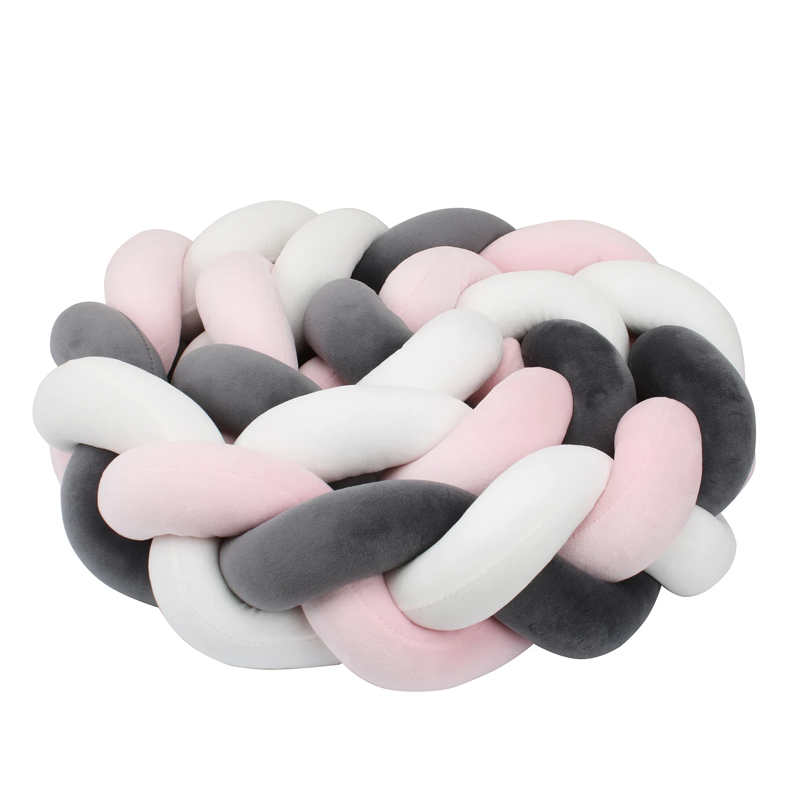 1-4 M Baby Bed Protector Infant Cradle Pillow Cushion Braid Knot Bumper Crib Bumper Room Decor Tresse Tour De Lit Bebe 1-4 M Baby Bed Protector Infant Cradle Pillow Cushion Braid Knot Bumper Crib Bumper Room Decor Tresse Tour De Lit Bebe