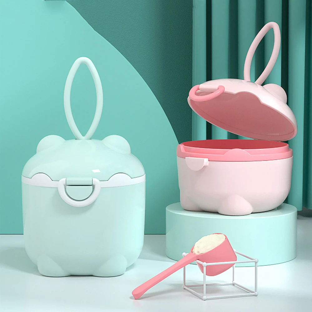 Milk Powder Box Baby Milk Powder Portable Cute Pig Food Storage Box Essential Cereal Infant Toddle Snacks Container NO BPA