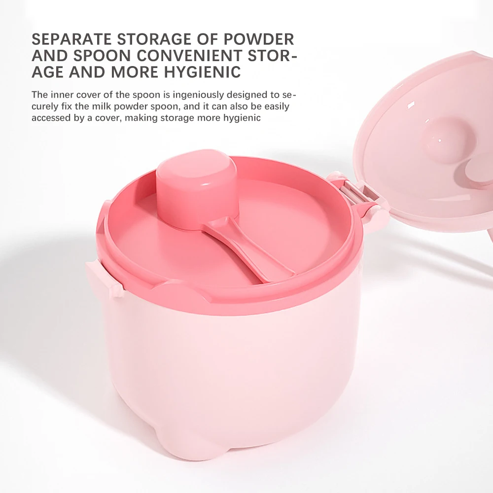 Milk Powder Box Baby Milk Powder Portable Cute Pig Food Storage Box Essential Cereal Infant Toddle Snacks Container NO BPA
