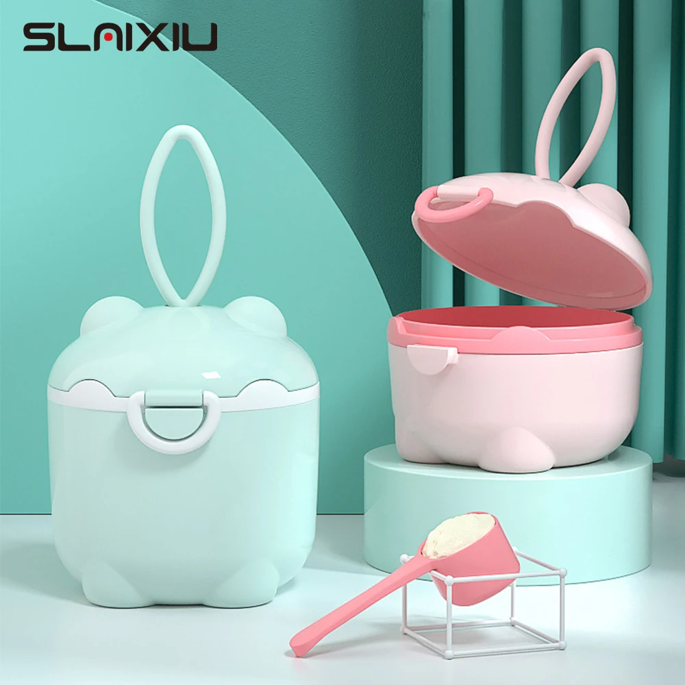 Milk Powder Box Baby Milk Powder Portable Cute Pig Food Storage Box Essential Cereal Infant Toddle Snacks Container NO BPA