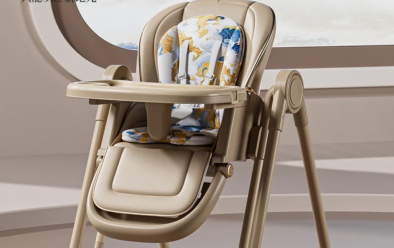 Multifunction Children Dining Chair Adjustable 2-in-1 Smooth Cardan Wheel Foldable Toddler Reclining Chair Highchair for Baby Multifunction Children Dining Chair Adjustable 2-in-1 Smooth Cardan Wheel Foldable Toddler Reclining Chair Highchair for Baby
