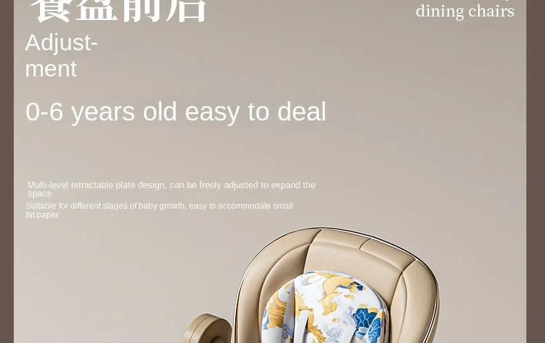 Multifunction Children Dining Chair Adjustable 2-in-1 Smooth Cardan Wheel Foldable Toddler Reclining Chair Highchair for Baby Multifunction Children Dining Chair Adjustable 2-in-1 Smooth Cardan Wheel Foldable Toddler Reclining Chair Highchair for Baby